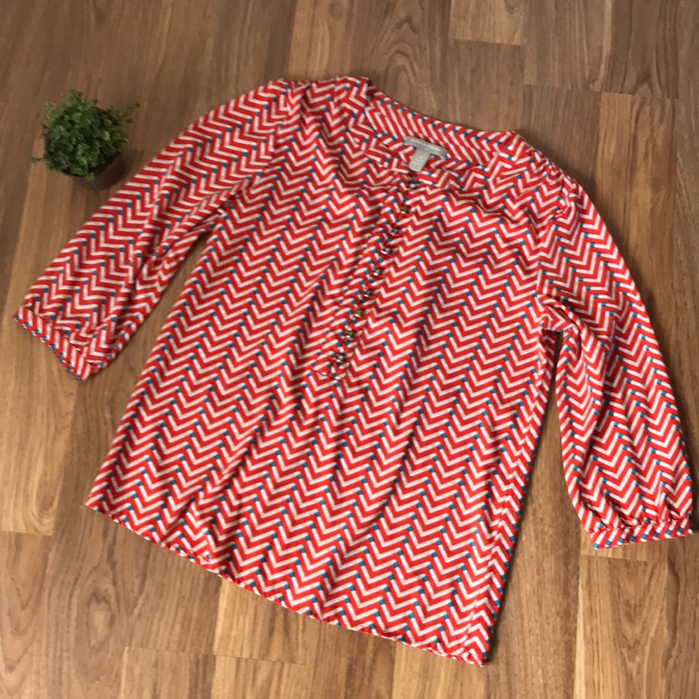 Banana Republic Button Up 3/4 Sleeve Blouse